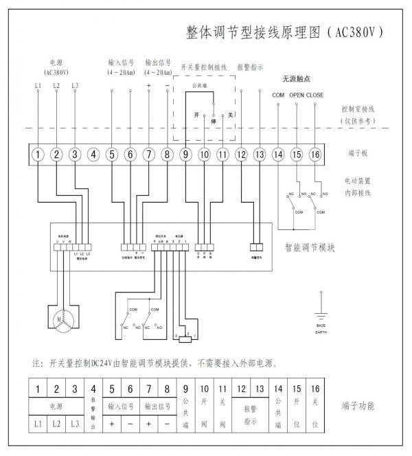 AC38V防爆整體型接線圖