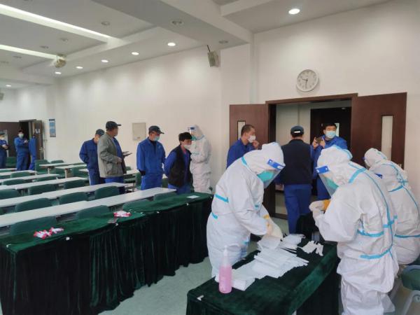 大連船閥組織員工開(kāi)展第二次全員核酸檢測(cè)