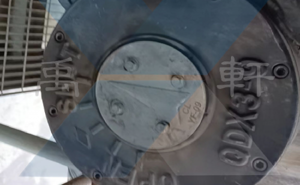 上海禹軒QDX3-D9電動蝸輪箱助力六盤水電廠DN1000蝶閥手動裝置改造項目